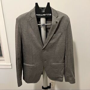 Michael Kors Mens Grey Gray 2-Button Blazer Size Small Flexible Material